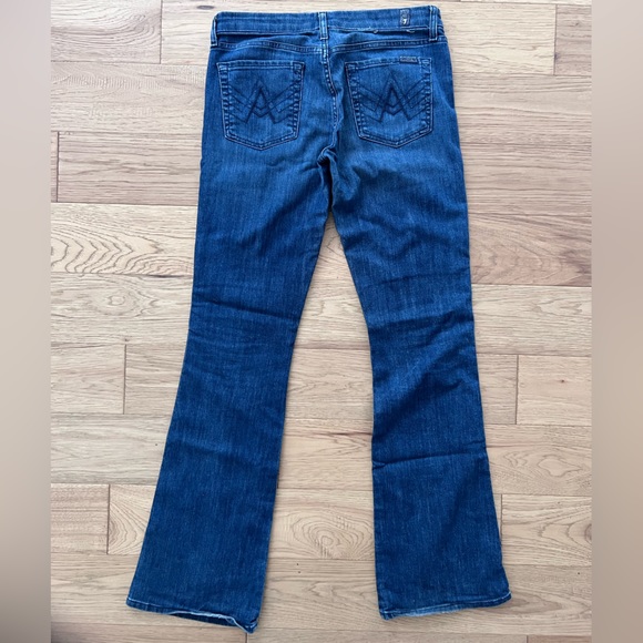 2000’s jeans “A” Pocket 7 For All Mankind Dark Wash Jeans Size 29 - Picture 4 of 10